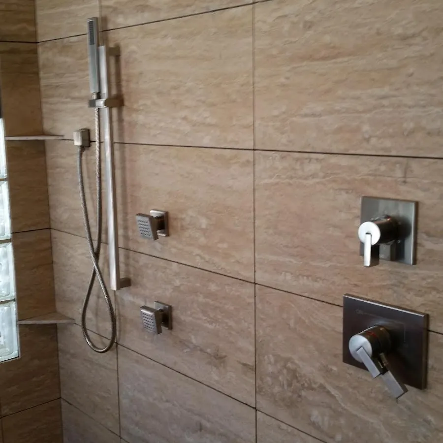 Shower fixture installation for Water Heater Replacement in Ridgecrest